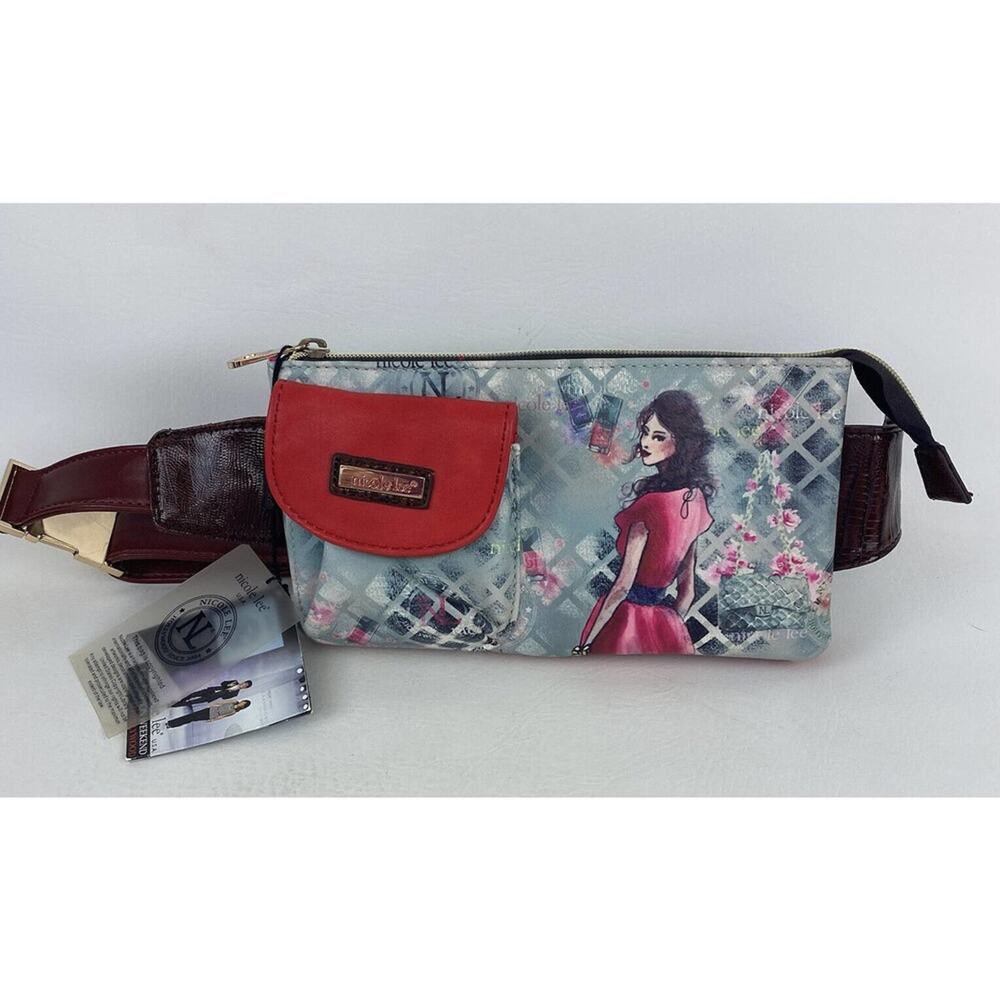 Nicole Lee Fanny Pack Crossbody Waist Bag Purse Boho Multi Color Purse New